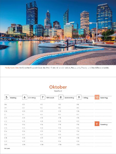 Metropolen - KUNTH Tischkalender 2026