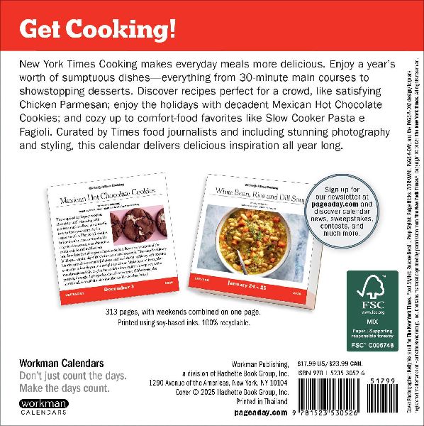 New York Times Cooking Page-A-Day(r) Calendar 2026