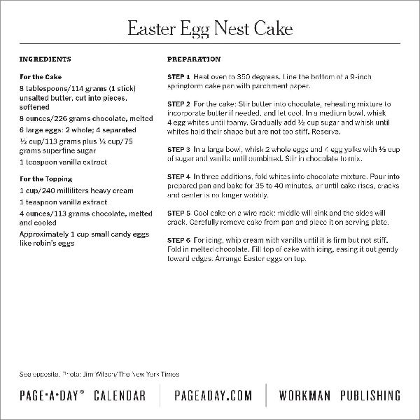 New York Times Cooking Page-A-Day(r) Calendar 2026