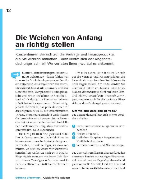 Finanzplaner Berufseinsteiger