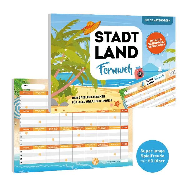Stadt, Land, Fernweh - Der Spieleklassiker für alle Urlauber*innen