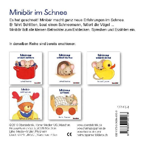 Minibär im Schnee