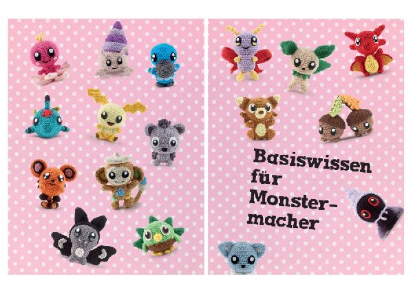 Mini Amigurumi Monster - 20 supersüße Kreaturen zum Häkeln und Sammeln - passen in jede Hosentasche
