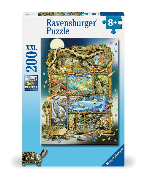 Kinderpuzzle 200 XXL Teile - Reptilien im Regal