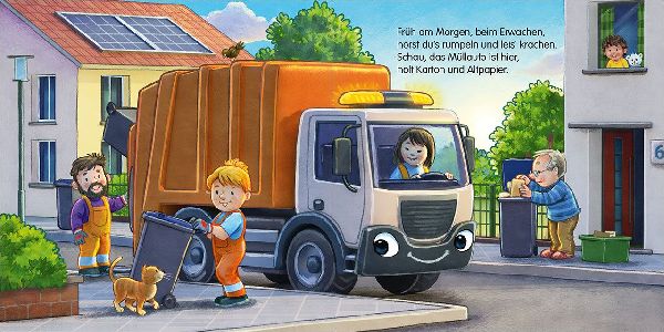 Gute Nacht, kleines Müllauto!