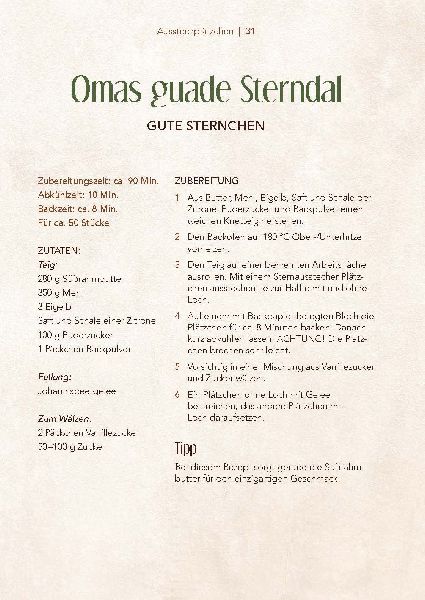 Weihnachtsbäckerei im Bayerischen Wald