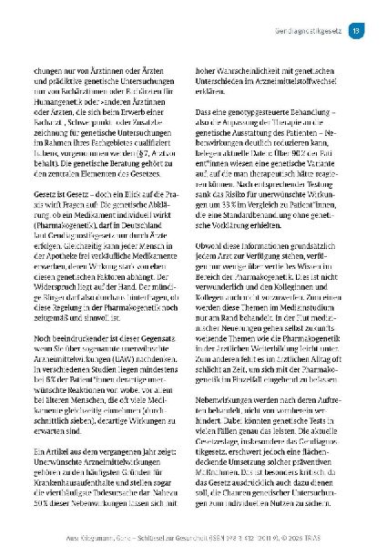 Gene - Schlüssel zur Gesundheit