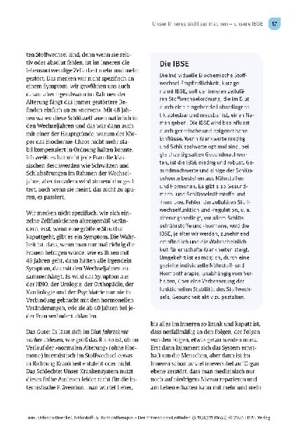 Nährstoff- & Hormontherapie - Der Präventions-Leitfaden