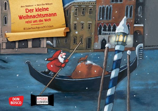 Der kleine Weihnachtsmann reist um die Welt. Kamishibai Bildka...