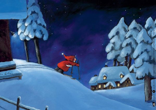 Der kleine Weihnachtsmann reist um die Welt. Kamishibai Bildkartenset
