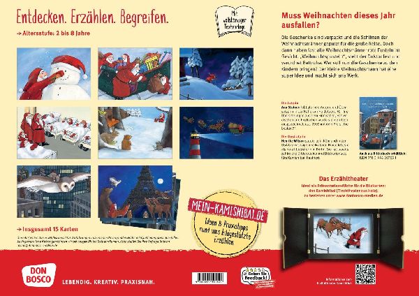 Der kleine Weihnachtsmann reist um die Welt. Kamishibai Bildkartenset