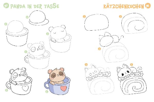 300 Motive zeichnen - Kawaii
