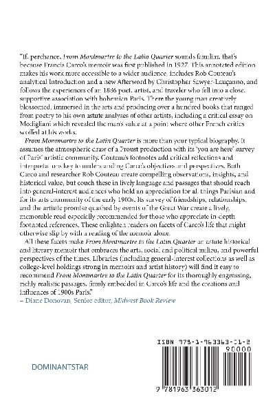 From Montmartre to the Latin Quarter. Edited with Annotations and an Introduction by Rob Couteau