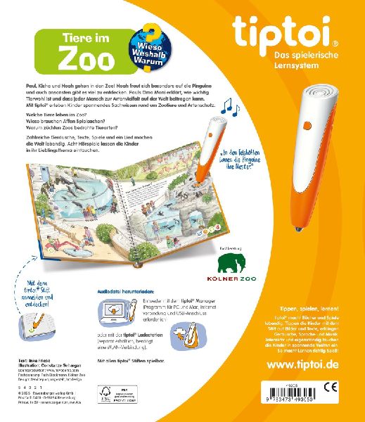 tiptoi® Wieso? Weshalb? Warum? - Tiere im Zoo