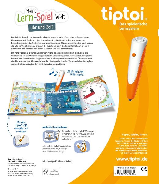 tiptoi® Meine Lern-Spiel-Welt - Uhr und Zeit