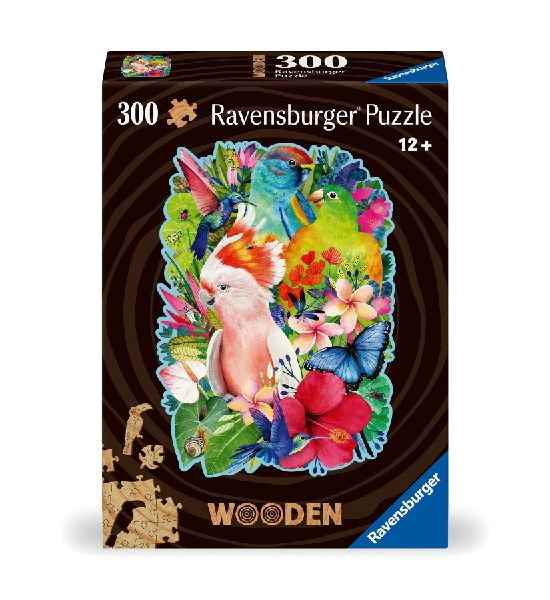 Wooden Puzzle 300 Teile - Exotische Vögel
