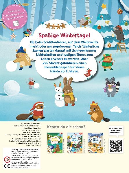 Erstes Stickern - Im Winter