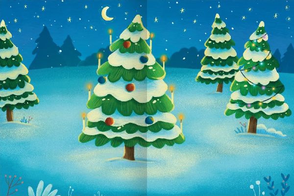 Erstes Stickern - Im Winter