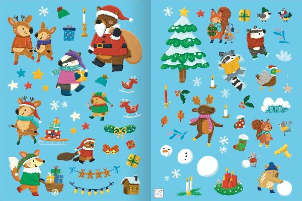 Erstes Stickern - Im Winter