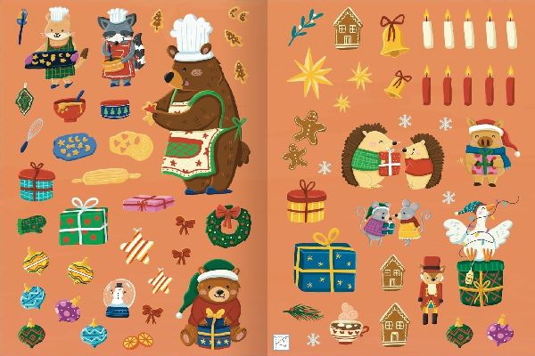 Erstes Stickern - Im Winter