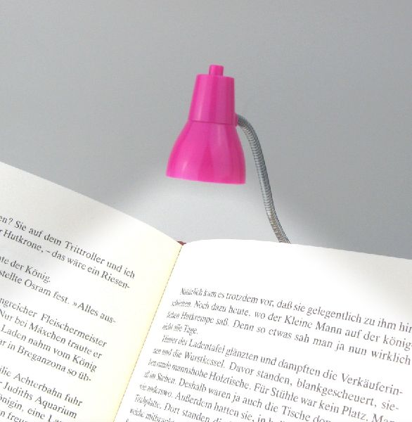 Little Lamp (Pink) | LED Booklight Leselampe | Leselicht | Geschenk für Leser, Buchliebhaber | Deutsche Ausgabe
