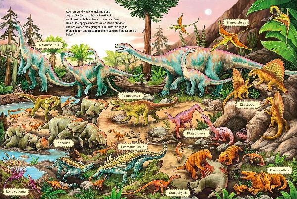 Das große Wimmelbuch der Dinosaurier
