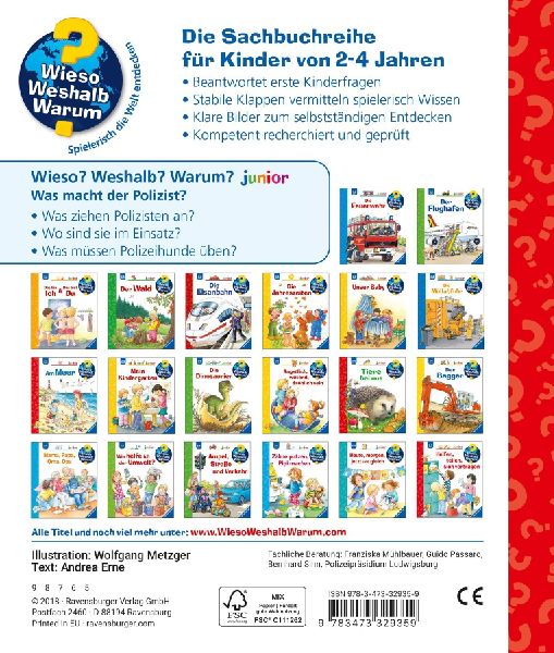 Wieso? Weshalb? Warum? junior, Band 65: Was macht der Polizist?