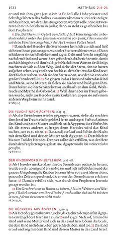 Die Bibel. Taschenausgabe blau mit Reißverschluss.