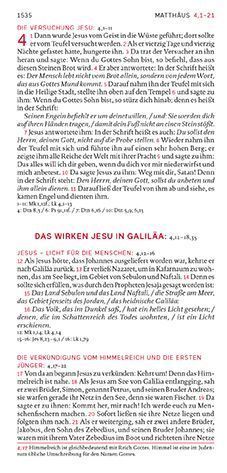 Die Bibel. Taschenausgabe blau mit Reißverschluss.