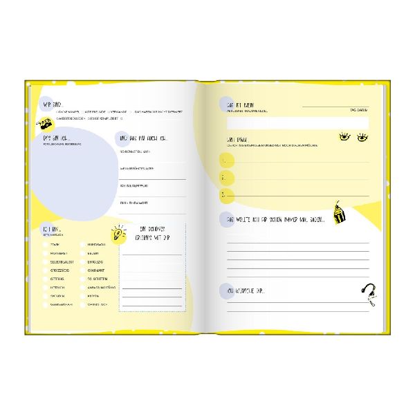 Freundebuch für Erwachsene | Erinnerungsalbum zum Ausfüllen für Freunde und Kollegen | Freundschaftsbuch, Poesiealbum als Geschenkidee