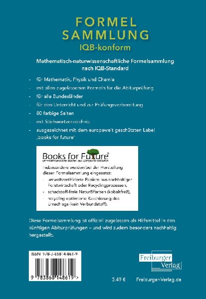 Mathematisch-naturwissenschaftliche Formelsammlung - IQB konform