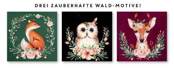 Stickern nach Zahlen Zauberwald