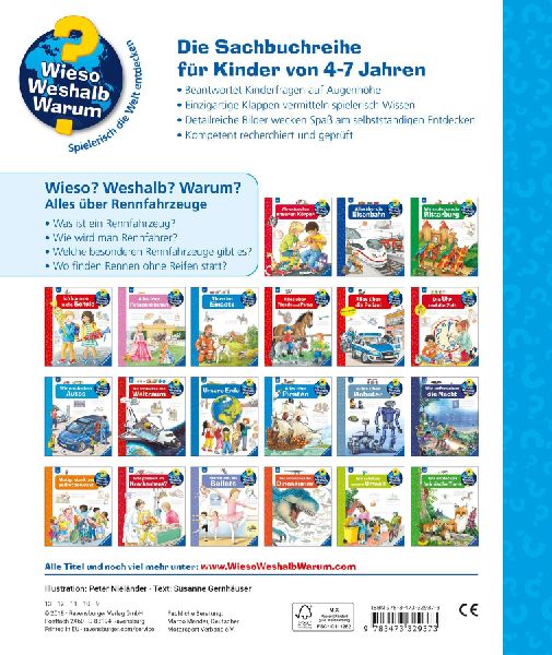 Wieso? Weshalb? Warum?, Band 69: Alles über Rennfahrzeuge