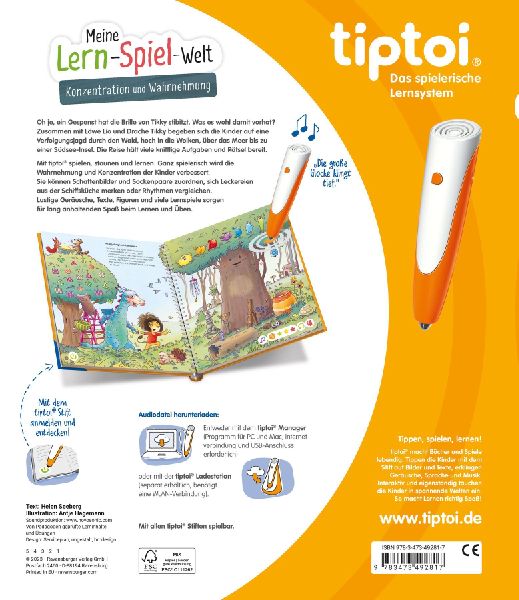 tiptoi® Meine Lern-Spiel-Welt - Konzentration und Wahrnehmung