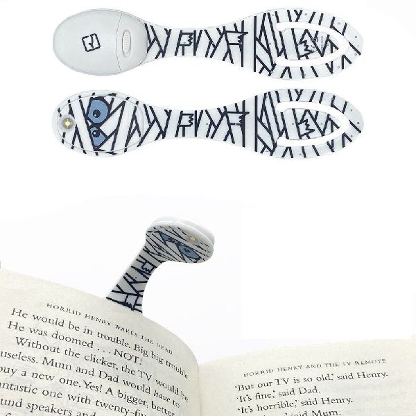 Flexilight Leselicht (Mumie) | 2 in 1 Leselampe & Lesezeichen | Geschenk für Leser, Buchliebhaber | Deutsche Ausgabe