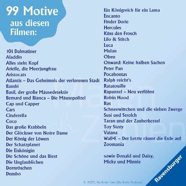 Disney - Malen nach Zahlen: Love Stories