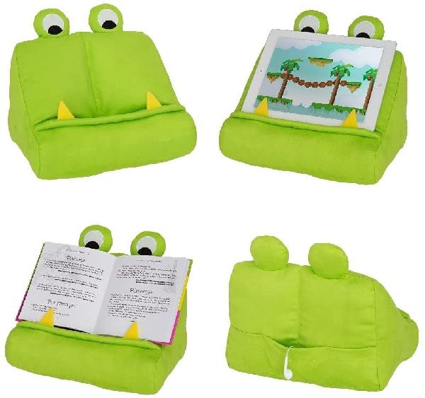Bookmonster Grün | Lesekissen für Bücher und Tablets | Buchständer | Tablethalter | Lesehillfe | Deutsche Ausgabe