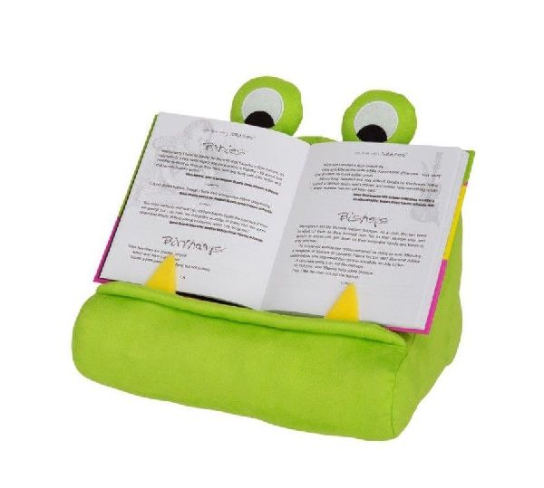 Bookmonster Grün | Lesekissen für Bücher und Tablets | Buchständer | Tablethalter | Lesehillfe | Deutsche Ausgabe