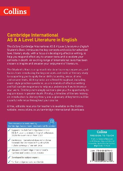 Cambridge International AS & A Level Literature in English Student's Book