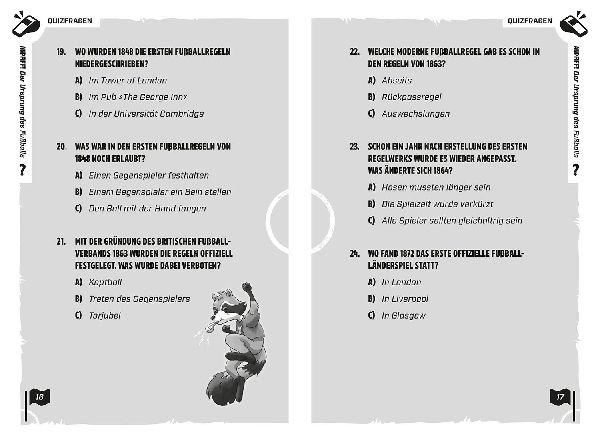kicker Kids Fußball Quiz