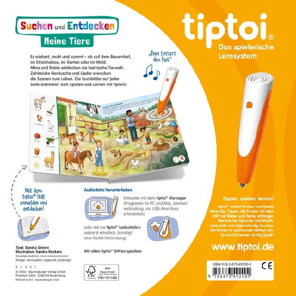 tiptoi® Suchen und Entdecken - Meine Tiere
