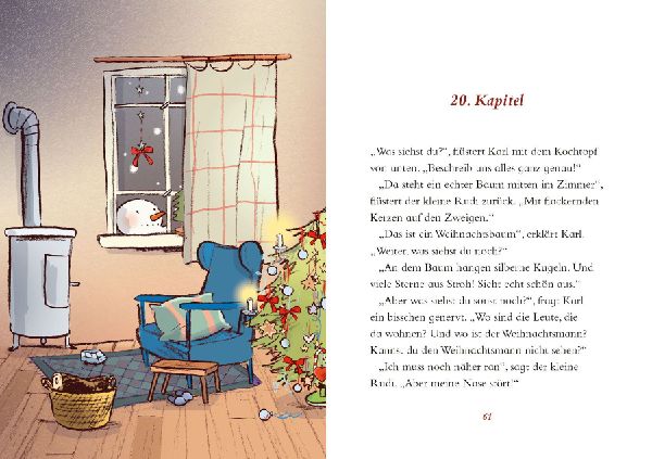 Schöne Weihnachten, kleiner Schneemann!