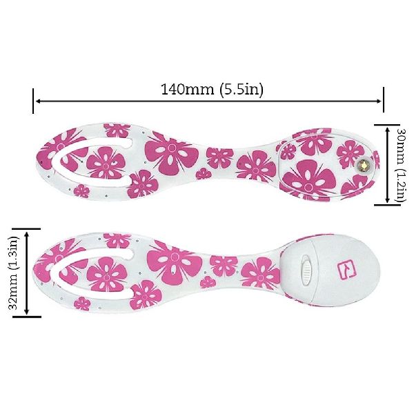Flexilight Pink Flowers | 2 in 1 Leselampe & Lesezeichen | LED Leselicht | Geschenk für Leser, Buchliebhaber | Deutsche Ausgabe