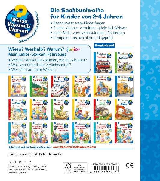 Wieso? Weshalb? Warum? Mein junior-Lexikon: Fahrzeuge