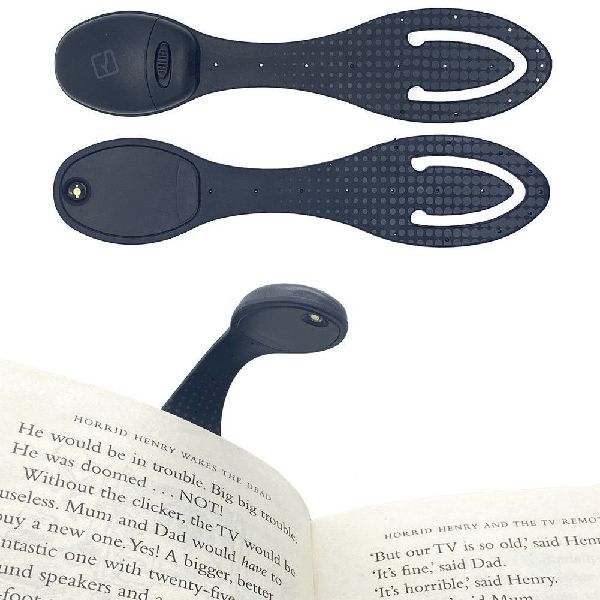 Flexilight Black Dots (schwarz) | 2 in 1 Leselampe & Lesezeichen | LED Leselicht | Geschenk für Leser, Buchliebhaber | Deutsche Ausgabe