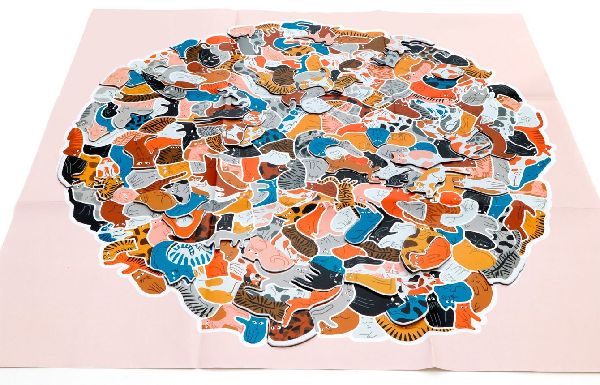 299 Katzen (und 1 Hund). Puzzle 300 Teile