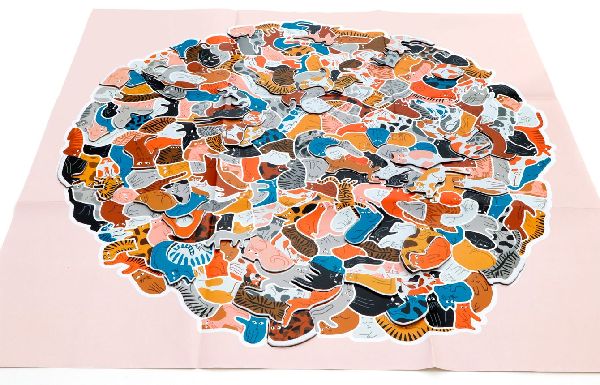 299 Katzen (und 1 Hund). Puzzle 300 Teile