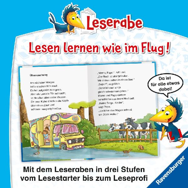Leserabe 2. Lesestufe - Unsere verrückten Camping-Ferien