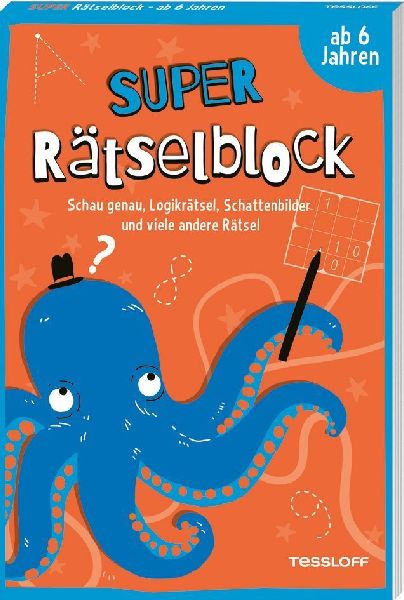 Super Rätselblock ab 6 Jahren. Schau genau, Logikrätsel, Sch...