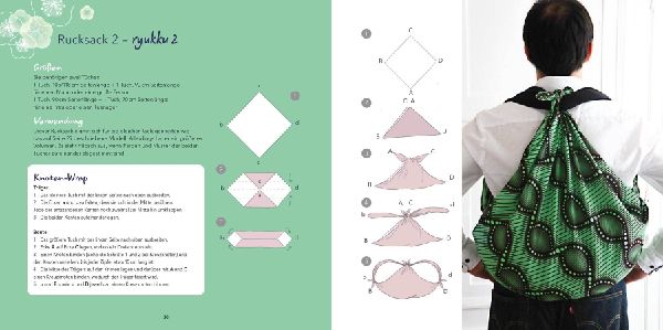 Furoshiki. Ein Tuch - 43 Taschen und Verpackungen: Handtaschen, Rucksäcke, Stofftaschen und Geschenkverpackungen aus großen Tüchern knoten. Einfach, nachhaltig, plastikfrei